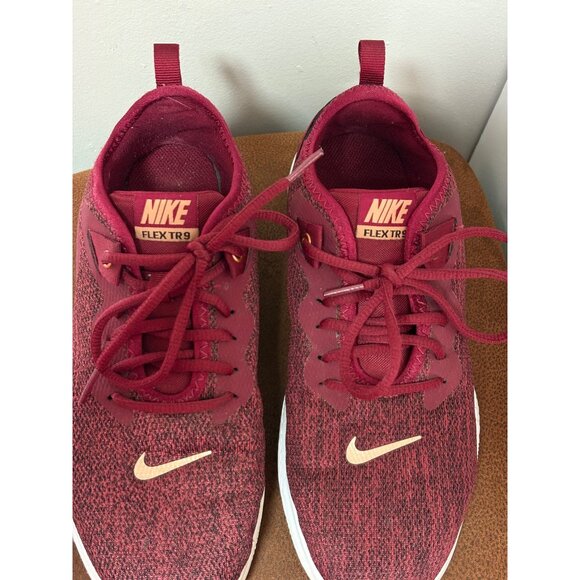 Nike Flex TR 9 Red Gold Running Shoes AQ7491-601 Womens 8 Athletic Sneakers - Picture 4 of 9
